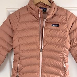 Patagonia Girls Pink Puffer Coat M